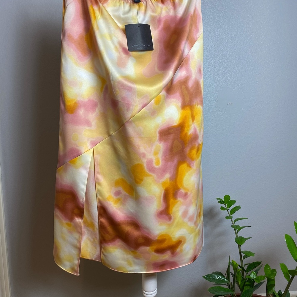 Marc NY Silk Midi Skirt